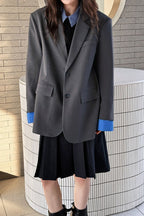 Elegant Casual Colorblock Blazer image 3