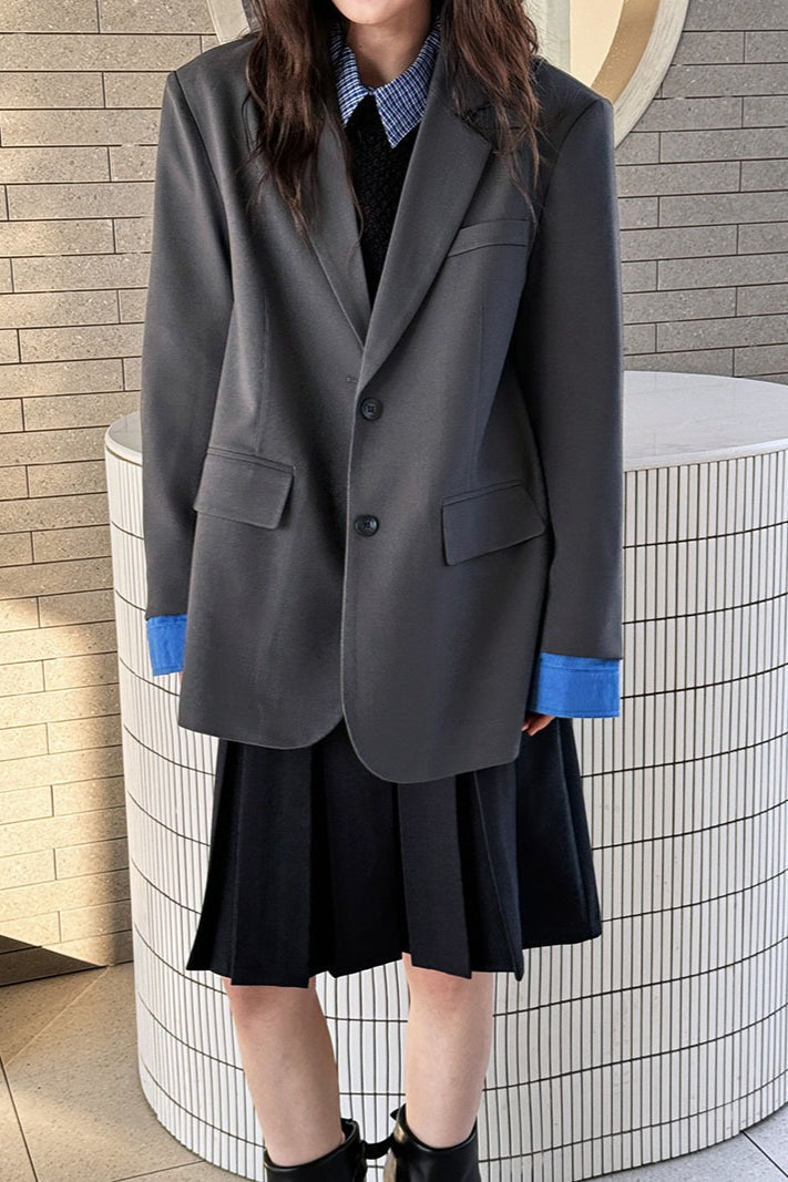 Elegant Casual Colorblock Blazer image 3