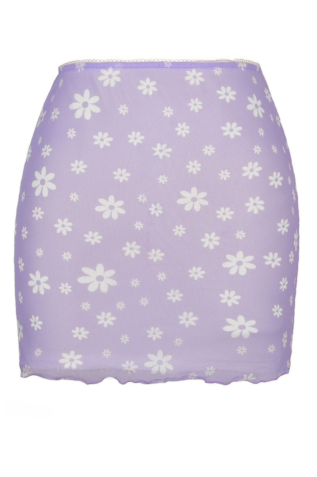 Printed Mesh Bodycon Mini Skirt image 13