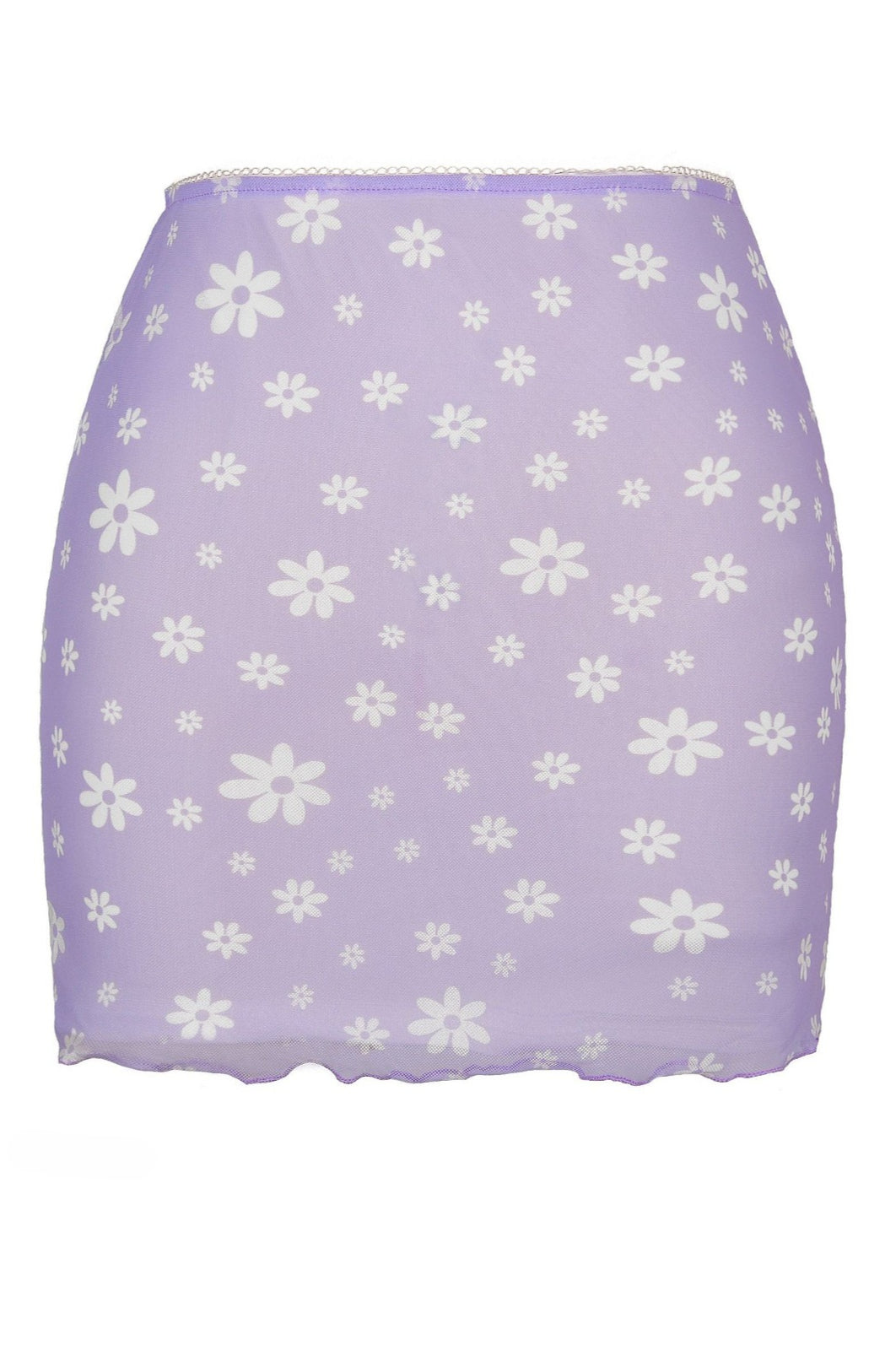 Printed Mesh Bodycon Mini Skirt image 13