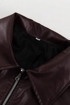 Fashion PU Leather Biker Jacket image 8