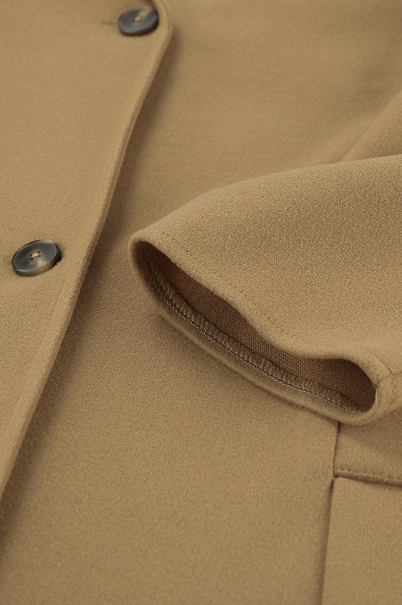 Loose Wool Lapel Coat image 10