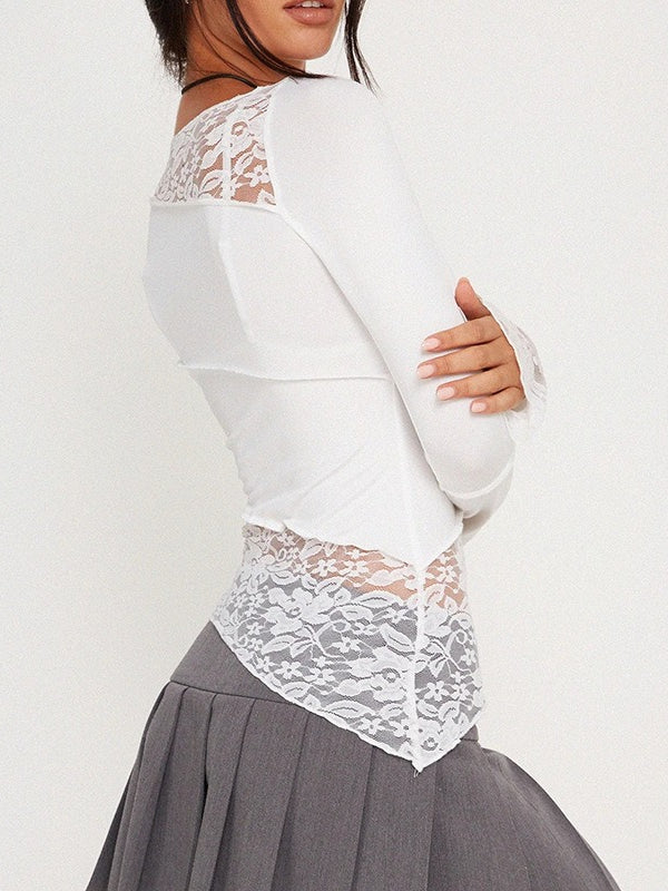 Vintage Slim Fit Floral Detail Long Sleeve Long Sleeve Tee image 9