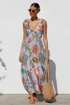 V Neck Swing Print Cami Maxi Dress image 6