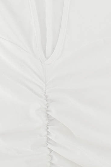 Deep V Off Shoulder Ruched Maxi Dress image 7
