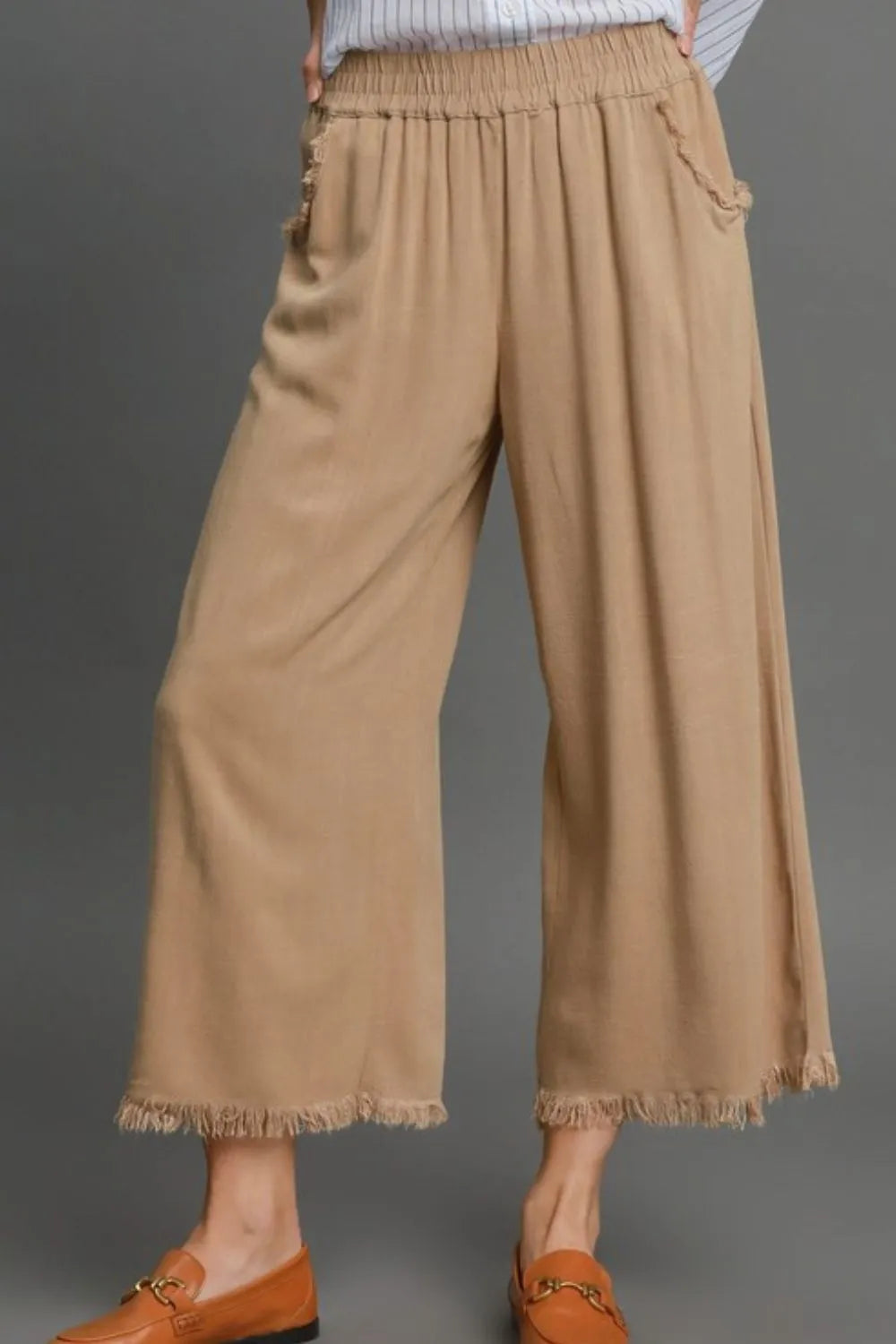 Sasha Linen Trousers styled for Avrienne