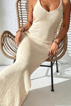 Sexy Hollow Out Cami Bodycon Sheer Slit Maxi Dress image 3