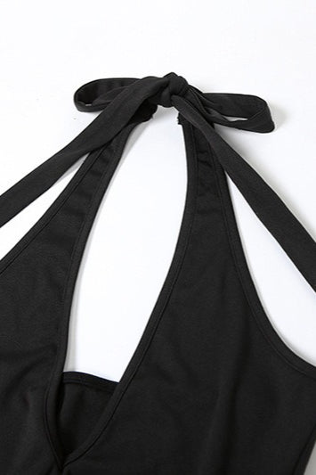 Halter Backless Tie Party Dress image 8