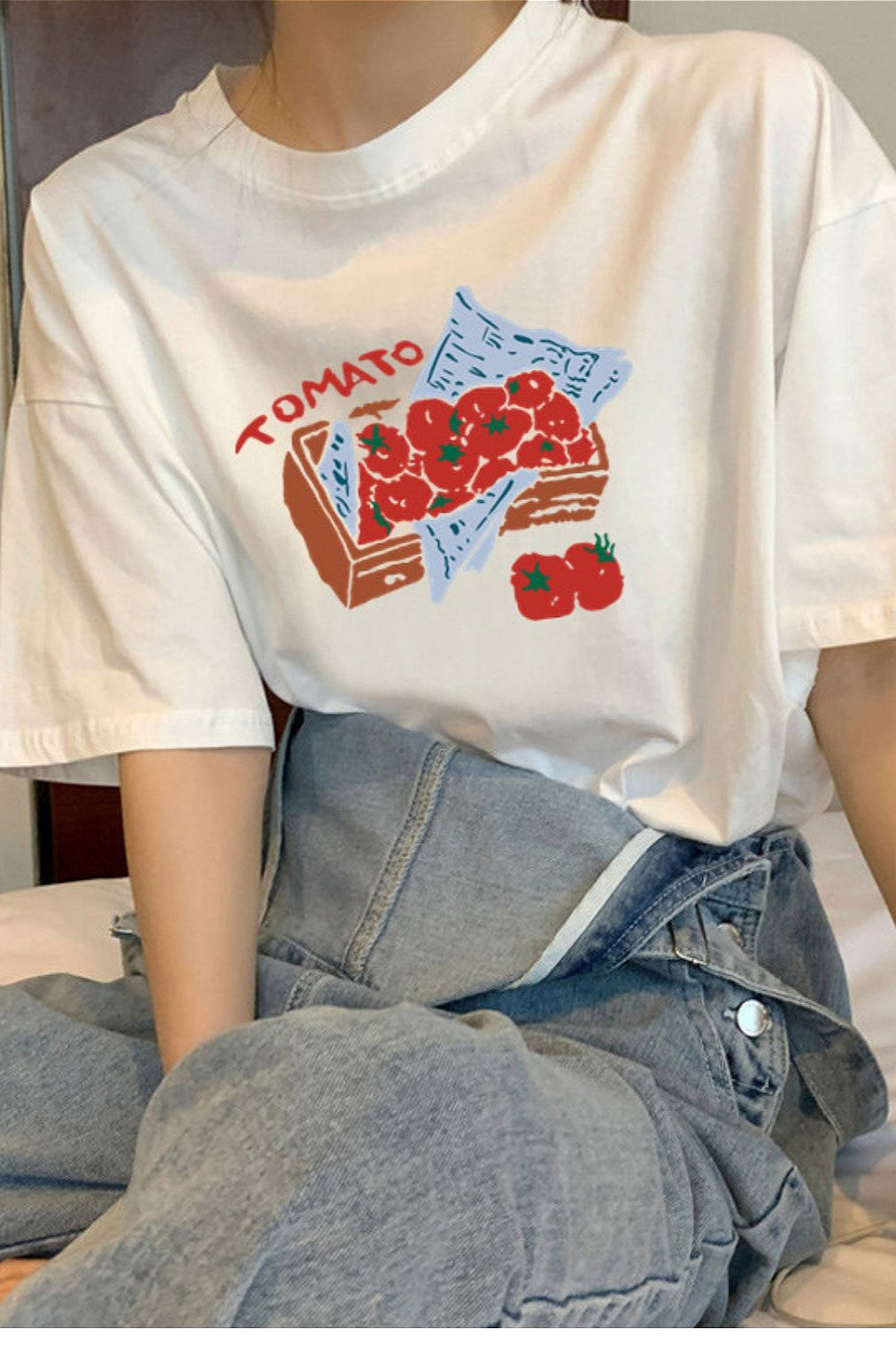 Cotton Printed Loose Casual T‑shirt image 4