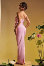 Strapless Floral Bandage Party Dress image 2