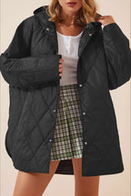 Casual Long Hooded Puffer Jacket image 1