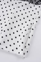 Satin Polka Dot Lace Cami Top image 7