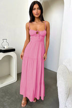 Backless Cami A-Line Dress with Waist Tie Party Dress image 14