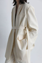 Belted Shoulder Detail Blazer image 6