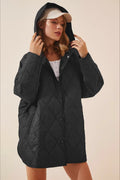 Casual Long Hooded Puffer Jacket image 2