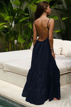 Strappy Tiered Maxi Boho Dress image 9