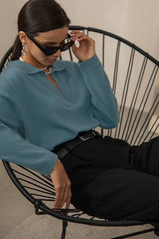 French-Style Lapel Knit Sweater image 9