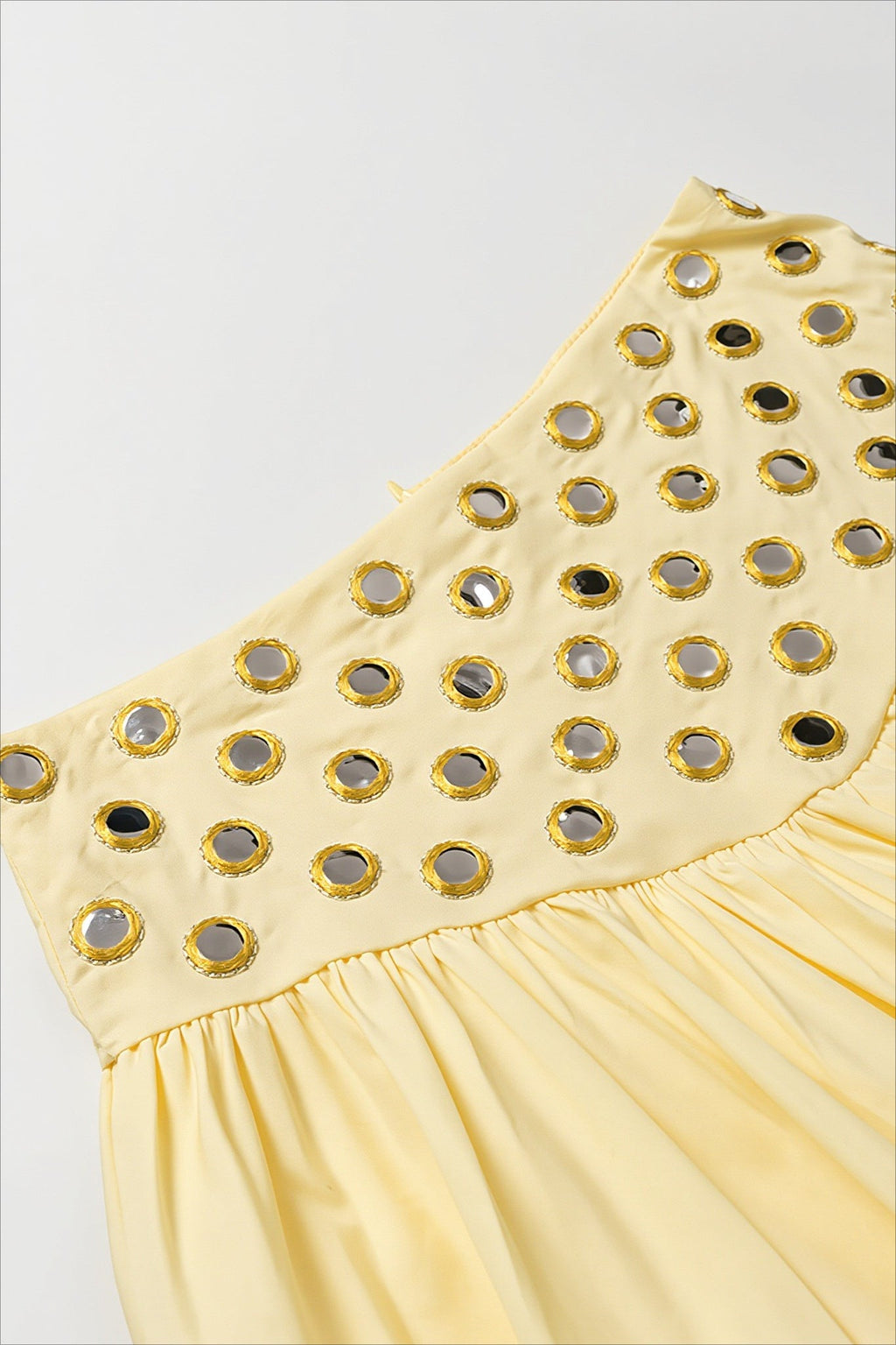Sexy Metal Detail Ruffle Cami Skirt Sets image 7