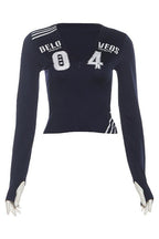 Street Letter Print Long Sleeve T-shirt image 10