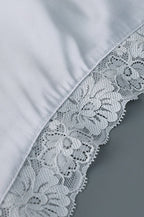 Lace Trim Asymmetrical A-line Skirt image 7