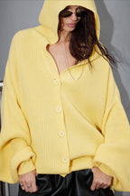 Solid Color Button Hoodie image 4