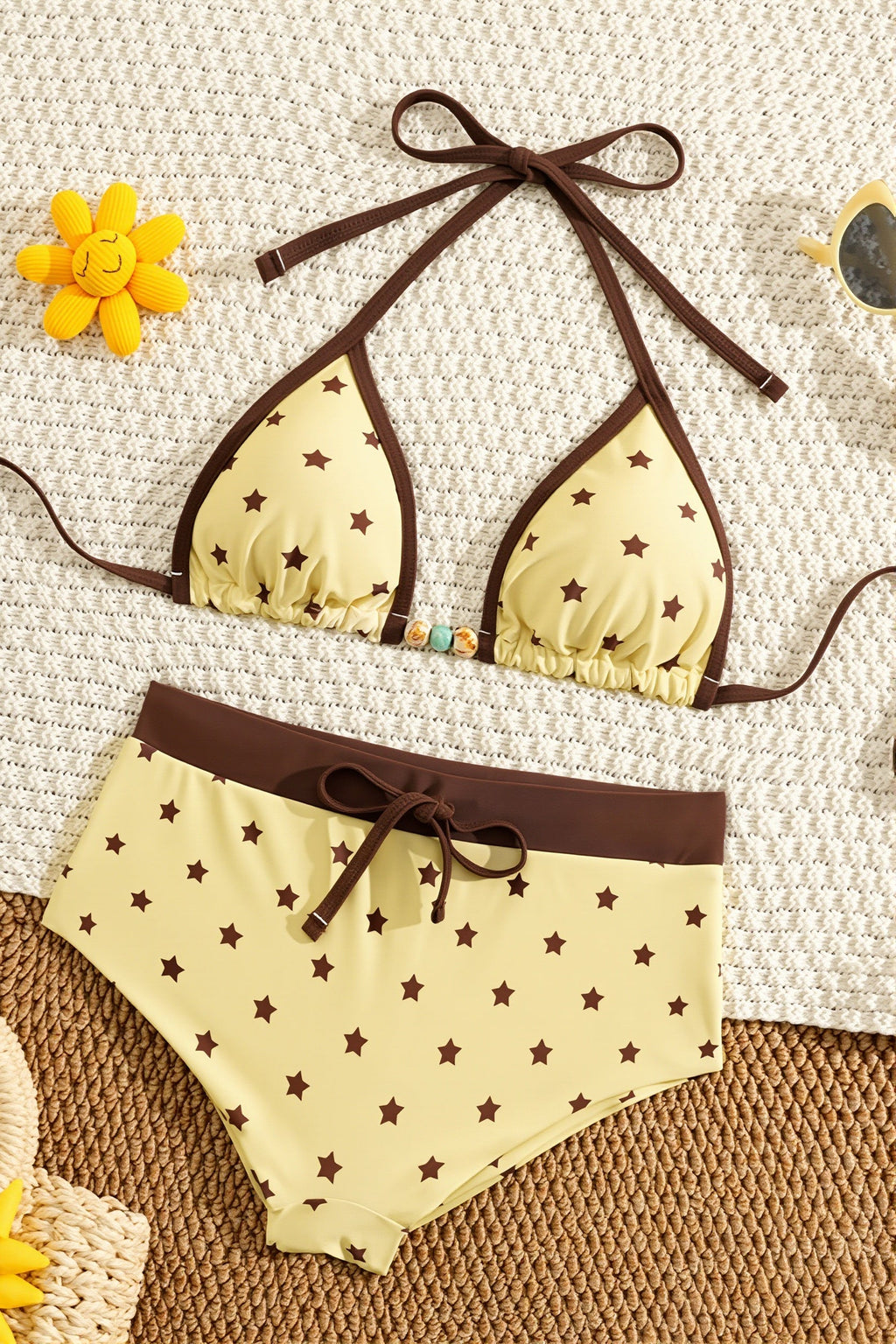 Sexy Star Print Bikini Two Piece Multicolor Bikini Sets image 3