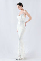 Boned Sequin Embroidered Formal Dress image 6