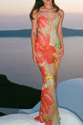 Floral Tie Back Cutout Resort Cami Maxi Dress image 1