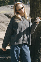 Soft Rib Relaxed Cardigan image 7