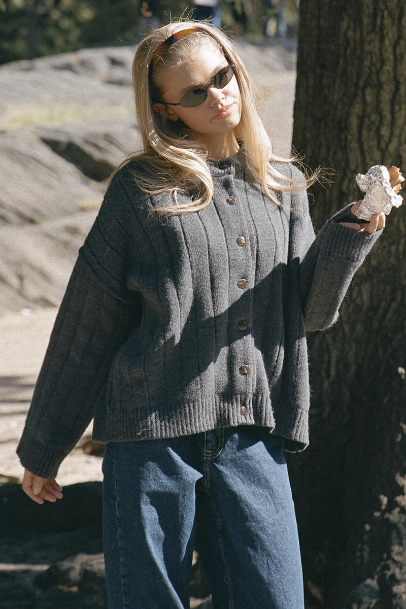 Soft Rib Relaxed Cardigan image 7