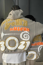 Oversized Letter Puff Print Hoodie image 4