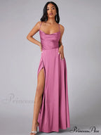 Abigail Ruched Stylish Satin Mermaid Dress image 4