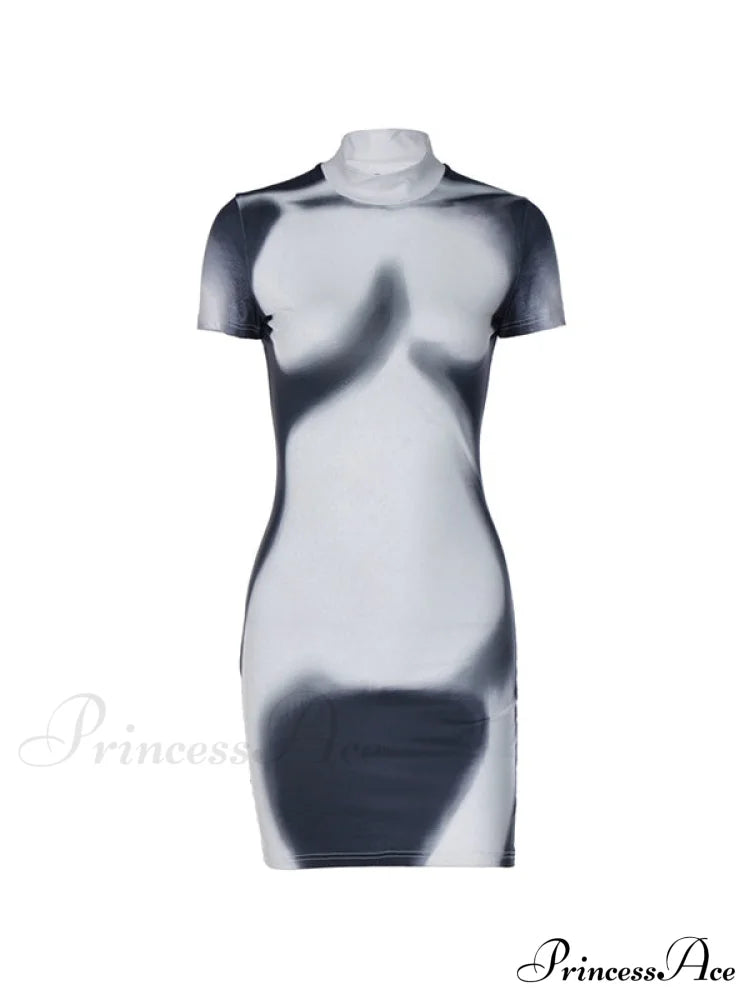Abstract Print Rib Trendy Crop Tank Top image 5