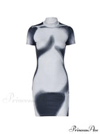 Abstract Print Rib Trendy Crop Tank Top image 5