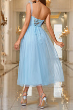 Layered Sheer Panel Sleeveless Cocktail Dress image 2