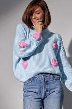 Strawberry Appliqué Chunky Knit Sweater image 17