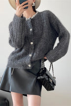V-Neck Slim-Fit Knit Cardigan image 8