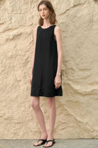 Elegant Tencel Linen Midi Dress image 4