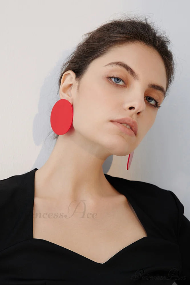 Acrylic Elegant Ring Earrings image 3