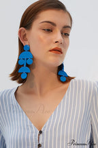 Acrylic Geometric Stylish Long Earrings image 4