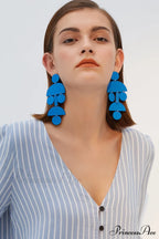 Acrylic Geometric Stylish Long Earrings image 3