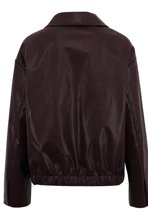 Fashion PU Leather Biker Jacket image 7