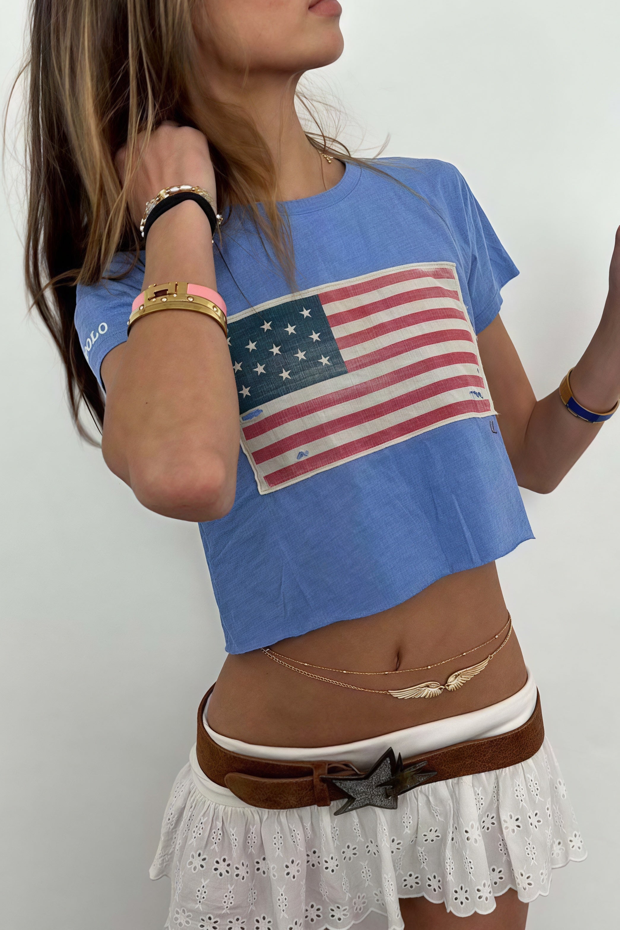 Y2K Street Printed Cropped T-shirt image 7