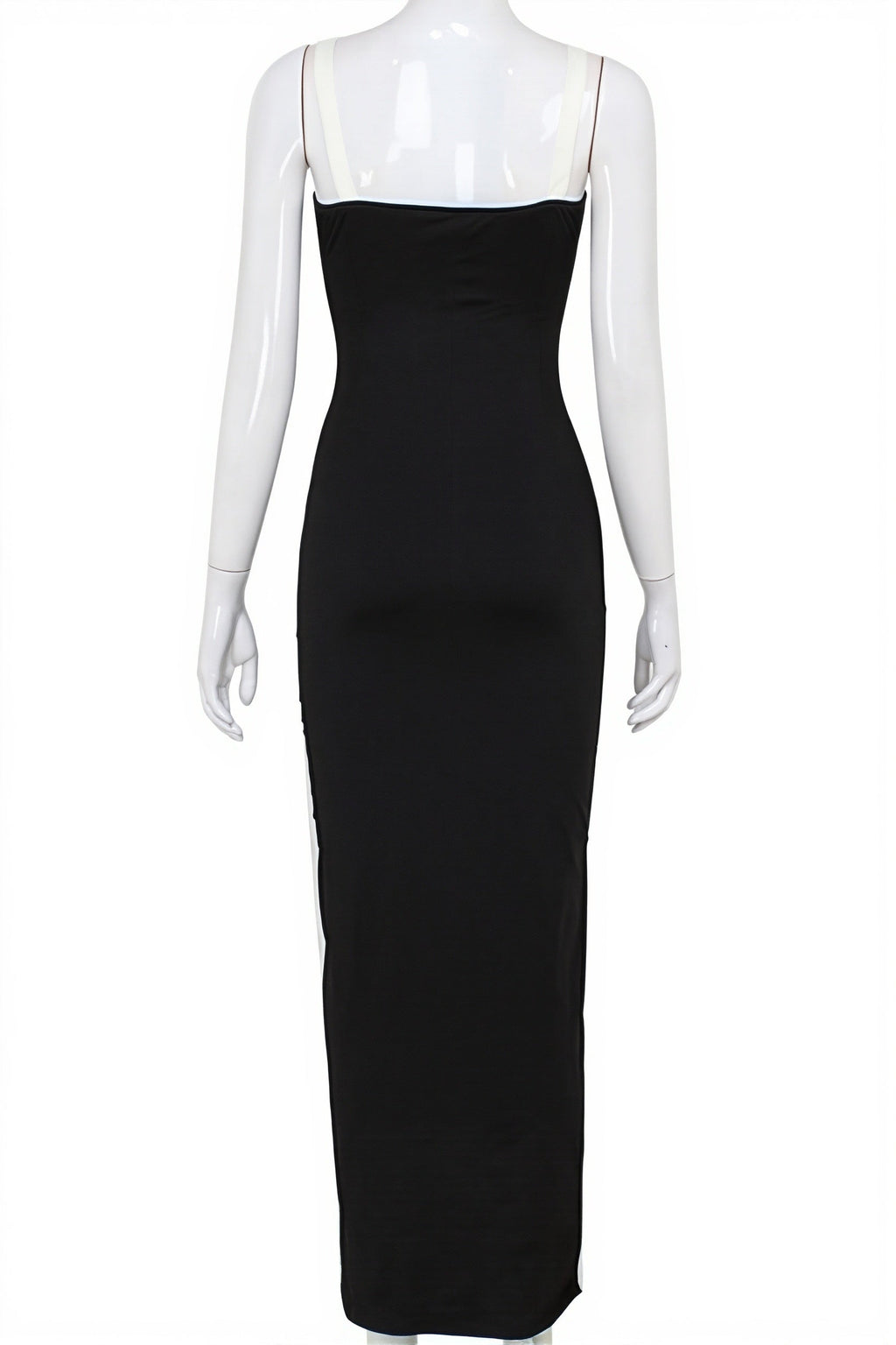 Elegant Patchwork Bow Solid Maxi Dress image 5