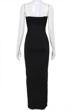 Elegant Patchwork Bow Solid Maxi Dress image 5