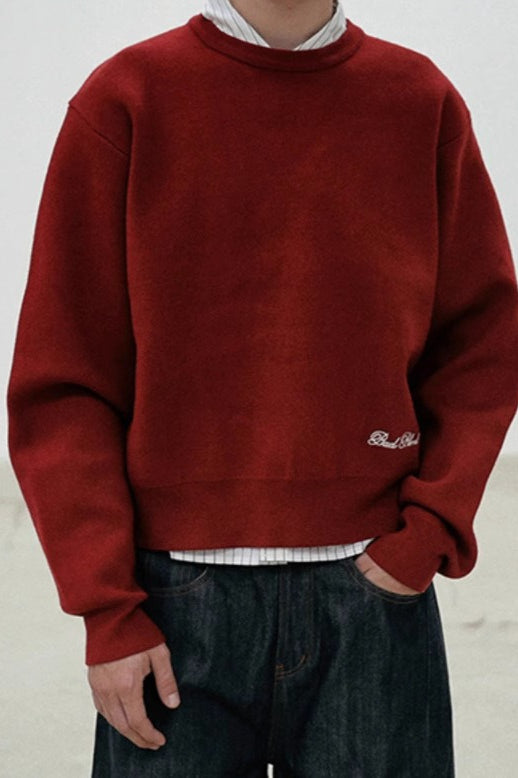 Casual Vintage Crew Neck Sweater image 25