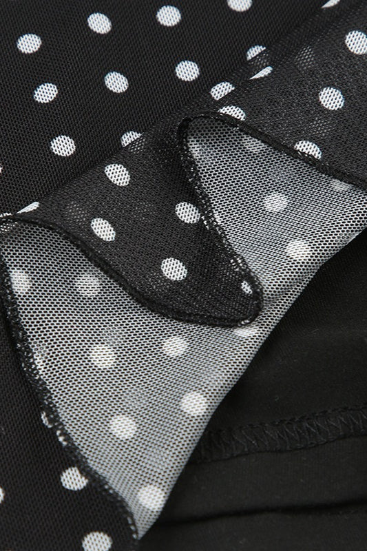 Polka Dot Cami Backless Tie Maxi Dress image 6