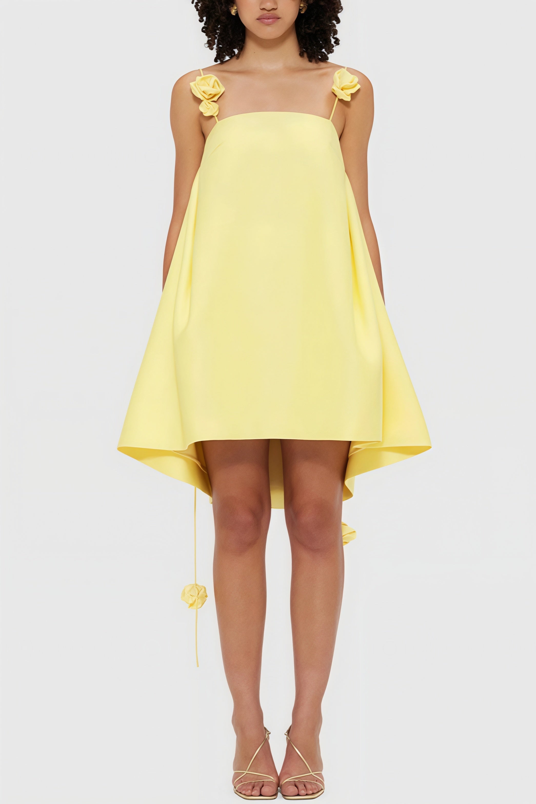 Floral Decor Loose Mini Dress image 3