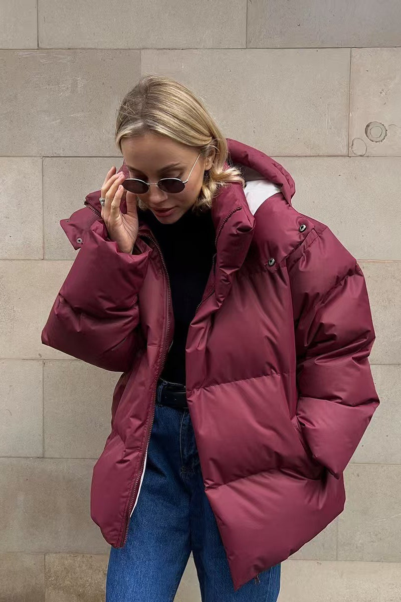 Heavy Duty Zipped Hooded Puffer Jacket image 14