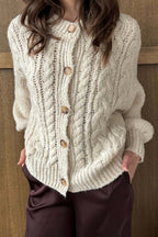 Vintage Cable Knit Crewneck Sweater image 5